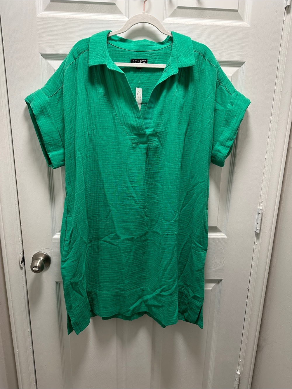 J. Crew Vibrant Emerald Green Short dress 2X
